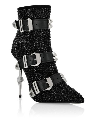bootie high heels Crystal