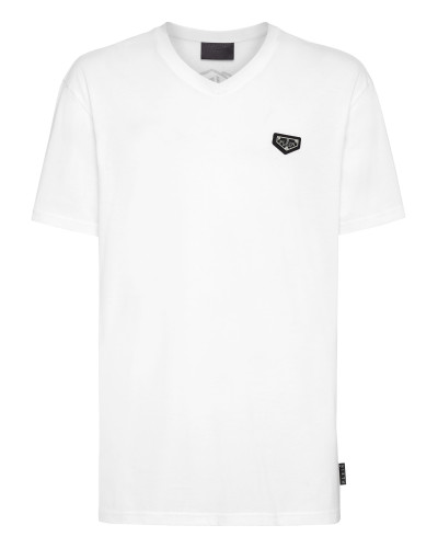 T-shirt V-Neck SS stones Philipp Plein No Limit$