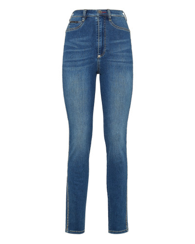 Denim Super High Waist Jegging Studs