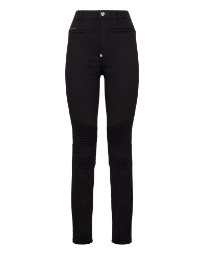 Denim  High Waist Biker Iconic Plein