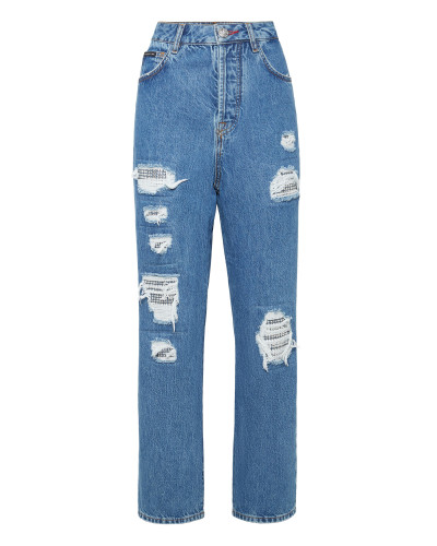 Denim Loose Fit Jet Destroyed