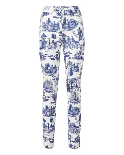 Denim Super High Waist Jegging Print En PLEIN air