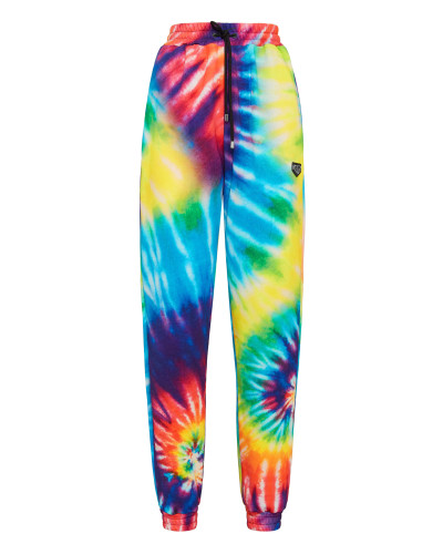 Jogging Trousers Tie Dye Crystal Chain