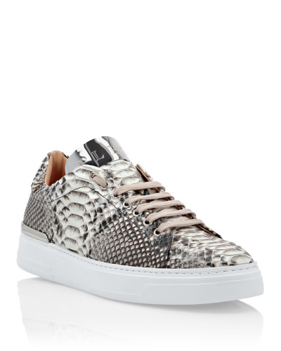 LO-TOP SNEAKERS SILVER $URFER PYTHON
