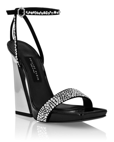 Crystal Ankle Strap Sandals