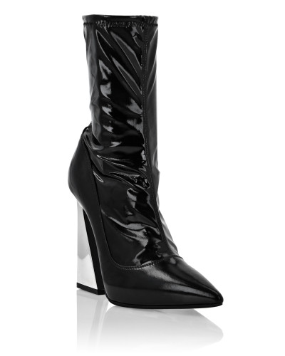 Naplak Boots High Heels Mid Iconic Plein
