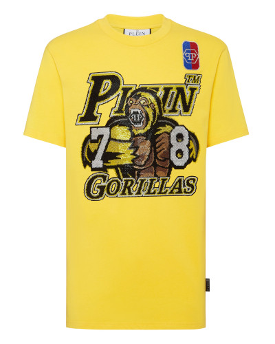 T-shirt Round Neck SS Basketball with Crystals