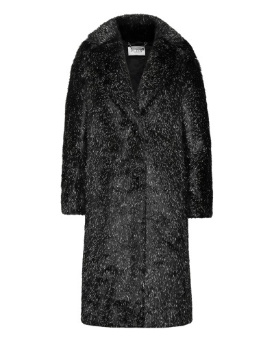 Eco Fur Long Coat Skull