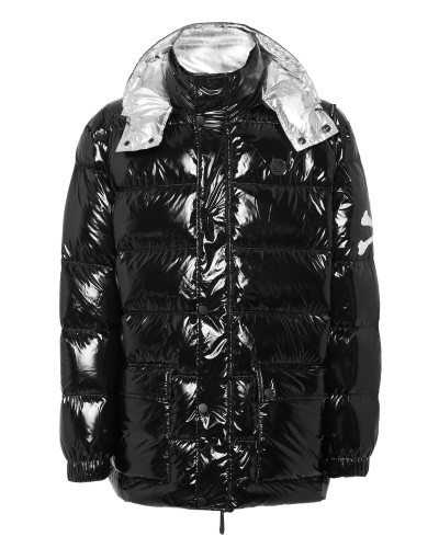 Nylon Puffer Jacket Skull&Bones