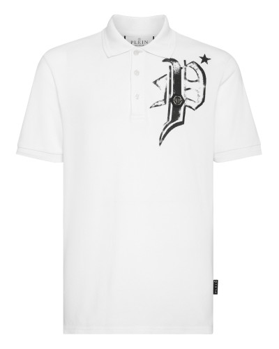 Slim Fit Jersey Polo Shirt Skull&Bones