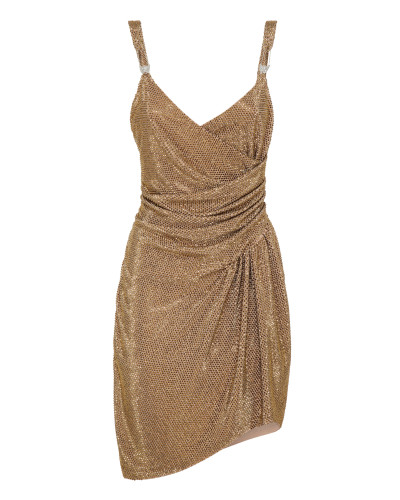 Crimped Mini Dress