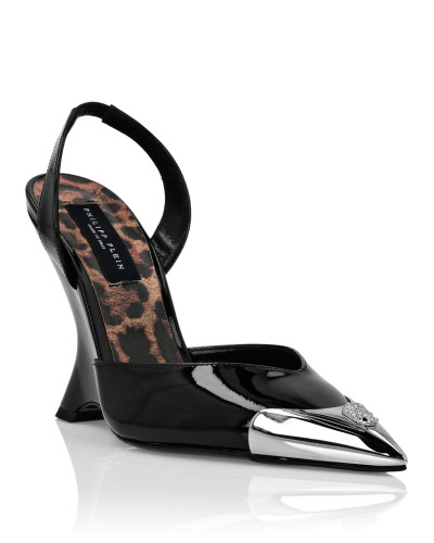 Patent Leather Decollete Wedges