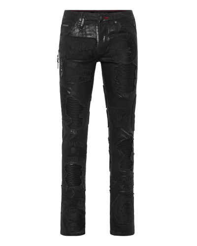 Denim Rock Star Trousers Patches