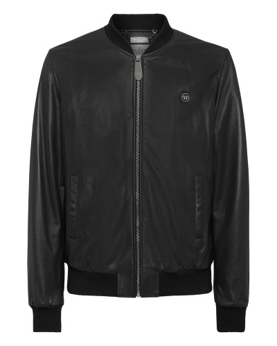Basic Leather Bomber