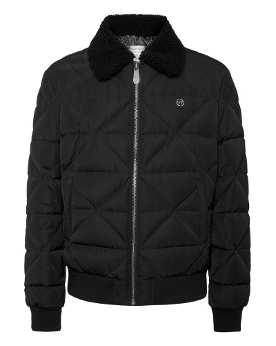 Shearling Nylon Padded Jacket