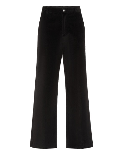 Velvet Wide Leg Trousers