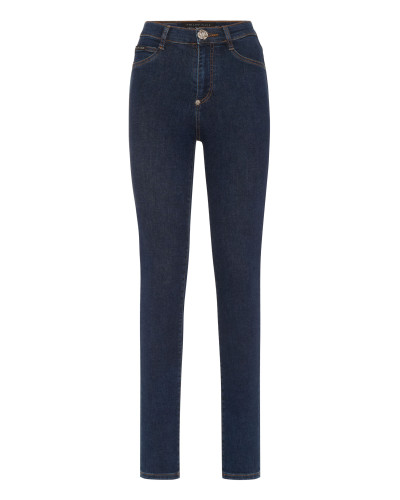 Denim High Waist Jegging Trousers Hexagon