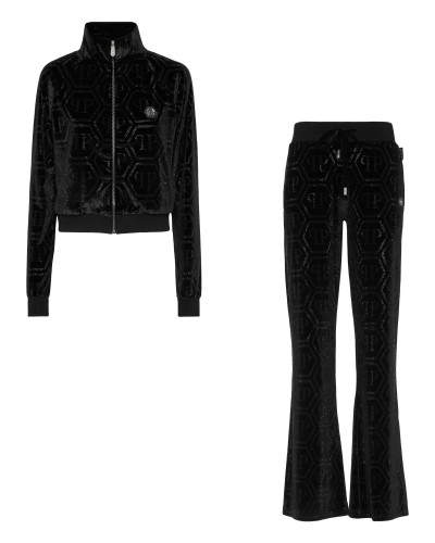 Jogging Set Top/Trousers Strass Monogram