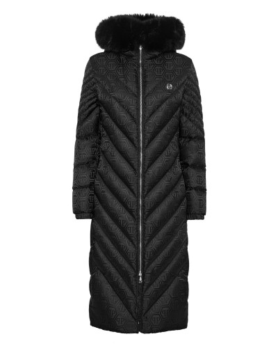 Long Coat Puffer Jacket Monogram