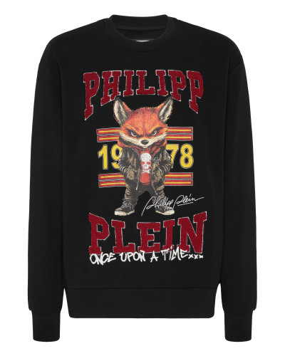 Round Neck Sweatshirt College Animals