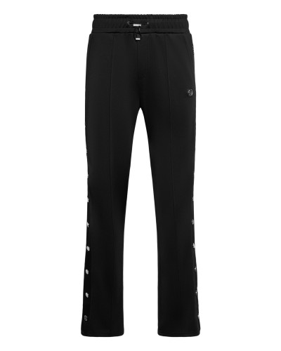 Buttoned-Up Tracksuit Trousers Plein Deluxe Signature