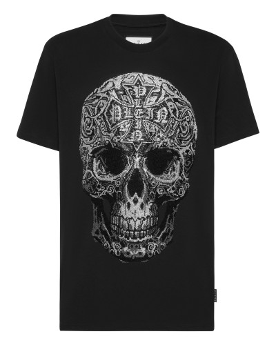 Round Neck T-Shirt Gothic Skull