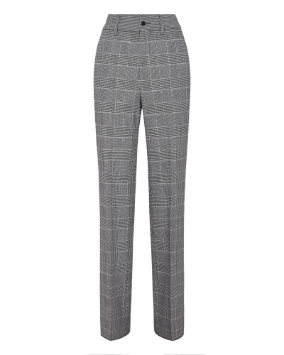 Long Straight Trousers Prince of Wales