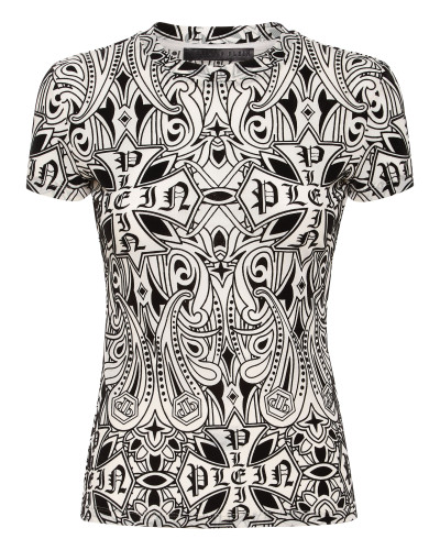 Tulle Sexy Pure Fit T-Shirt Gothic Plein