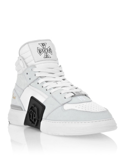 Nubuck Mid Top Sneakers Phantom