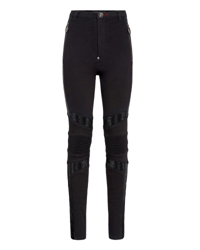 Super High Waist Biker Crystal