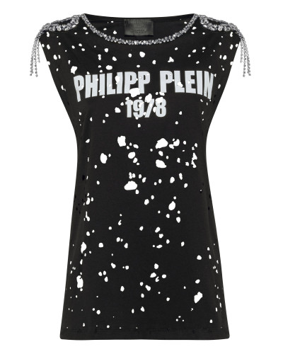 T-shirt Round Neck SS Destroyed