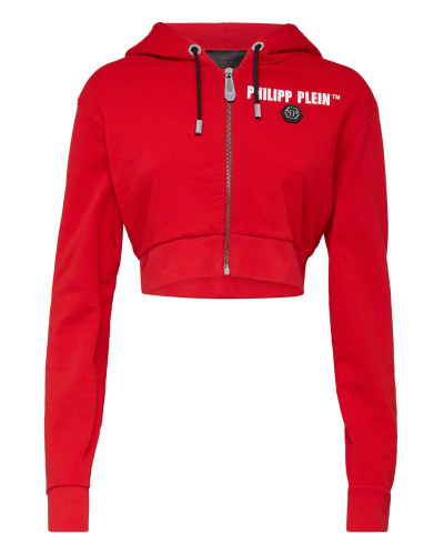 Hoodie Sweatjacket Crystal Fringe