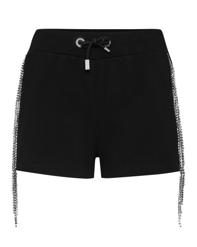 Jogging Shorts Silver Fringe