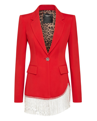 Sophia Full Color Crystal  Blazer Fringe