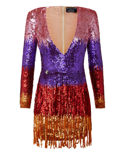 Rea Short Dress Fringe