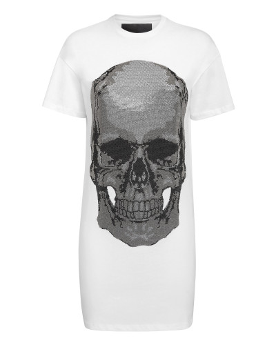 T-Shirt Short Dresses Classic Skull strass