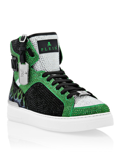 MONEY BEAST Hi-Top crystal  Flame