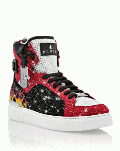 MONEY BEAST Hi-Top crystal  Flame