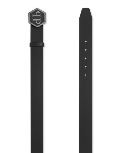 Leather Belt Hexagon