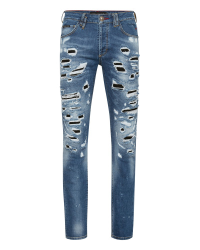 Denim Super Straight Cut Destroyed