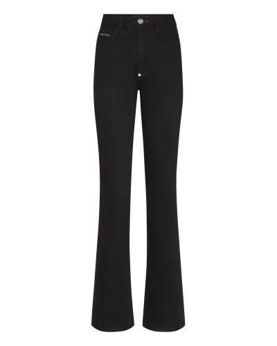 Denim Trousers Flare Fit Iconic Plein