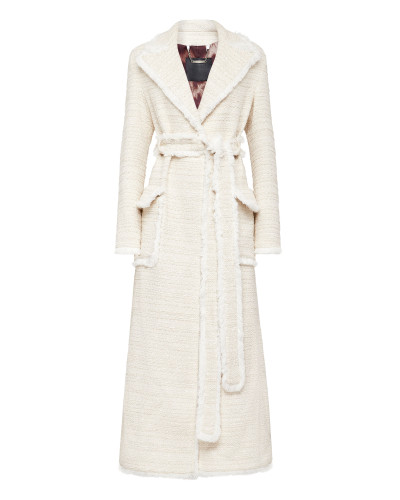 Bouclé Coat Embroidery