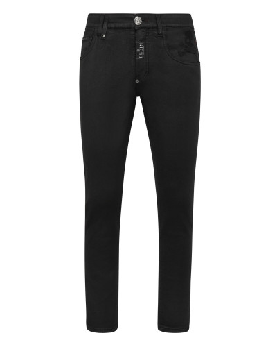 Denim Trousers Skinny Fit Skull