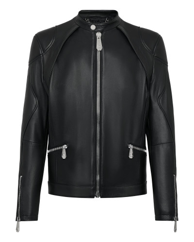 Slim Fit Leather Jacket