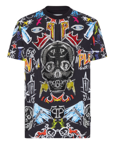 T-shirt Round Neck SS with Crystals