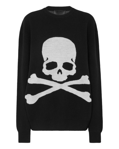 Round Neck Pullover LS Skull&Bones