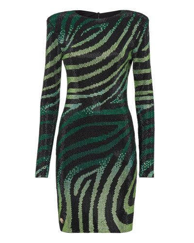 Mini Dress LS with Crystals