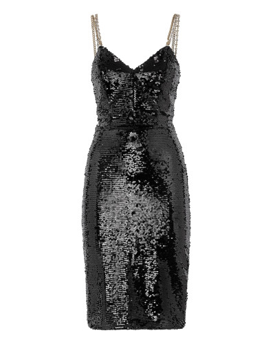 Midi Dress with Crystals