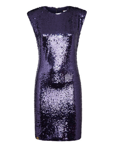 T-shirt Dress Sleeveless  with Crystals