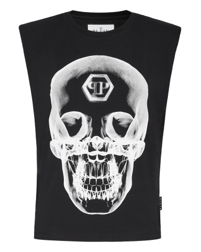 Sleeveless T-shirt Skull